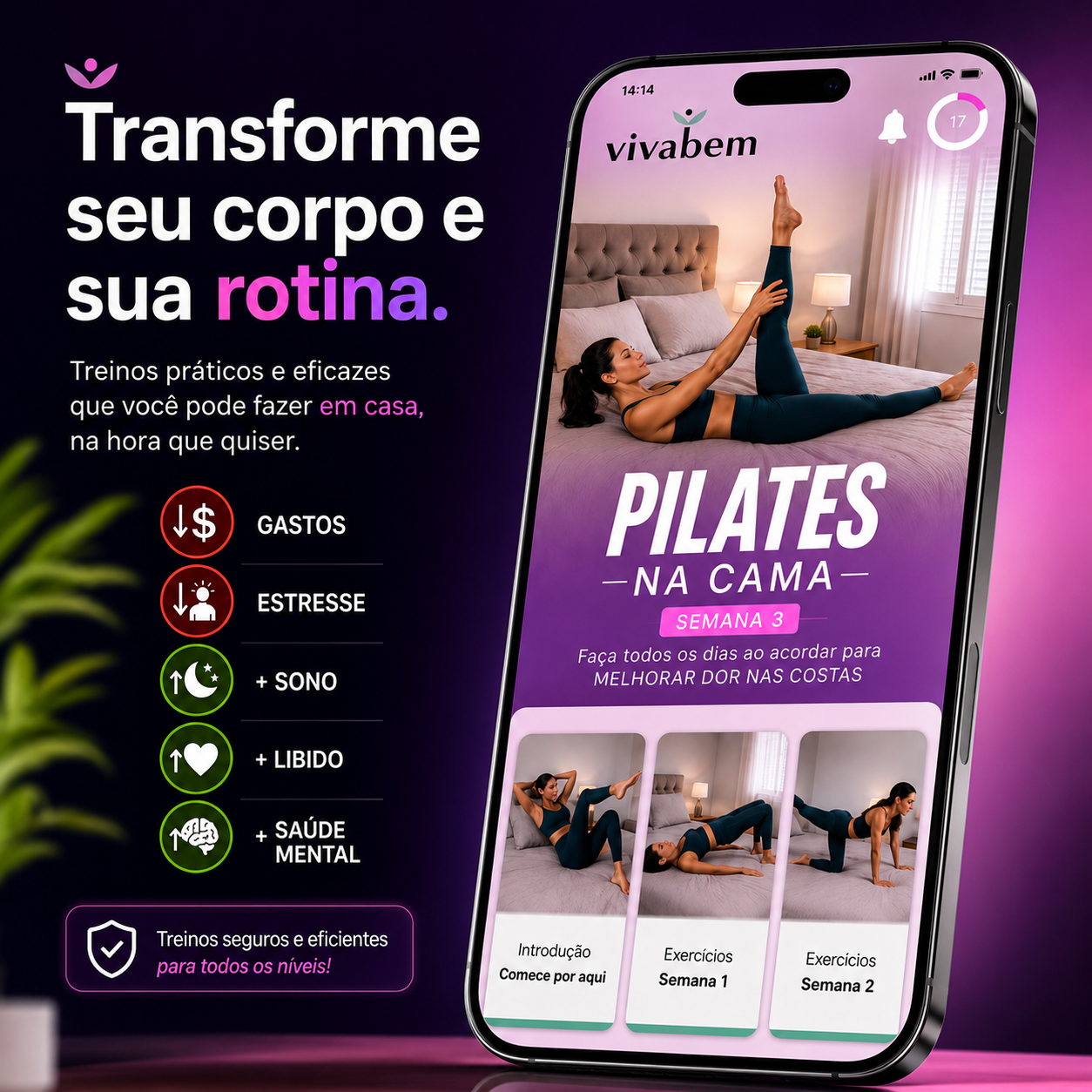 Pilates na Cama — treinos práticos para fazer em casa